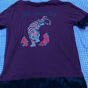 Juniors Burgundy shirt